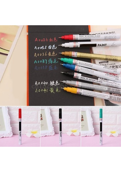 Siyah Stil Arker Kalem Ekstra Ince Nokta Kalıcı Boya Metalik Işaretleme Kalemi Dıy Sanat Evrensel (Yurt Dışından) indirimleri