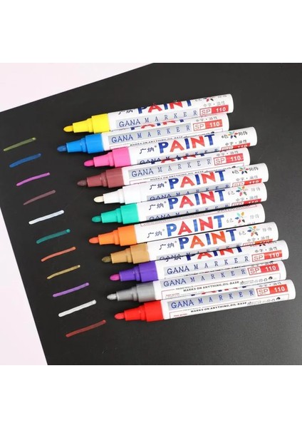NO.562 Tarzı The9 Boya Marker Kalem Solmaya Dayanıklı Araba Lastiği Lastik Sırtı CD Metal Kalıcı Boya Marker Kırtasiye (Yurt Dışından)