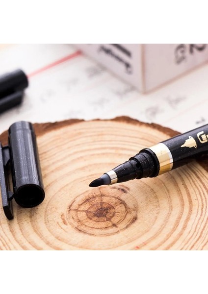 No.2 Tarzı Praticalfine Dayanıklı Ucu Kaligrafi Kalem Pigma Sanat Marker Çizim Kroki Arşiv Siyah Mürekkep Fırça Sanat Malzemeleri Kırtasiye Tedarik (Yurt Dışından)