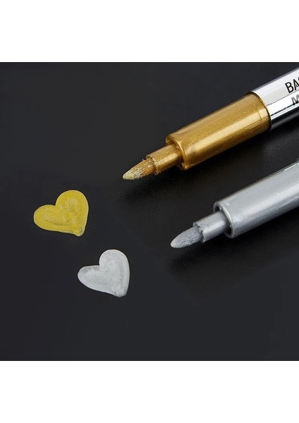 2 Adet Yeşil Stil 2pcslot Dıy Metalik Su Geçirmez Kalıcı Boya Marker Kalemler Altın ve Gümüş Çizim Öğrencileri Malzemeleri Için Işaretleyici Craftwork Kalem (Yurt Dışından) fırsatları