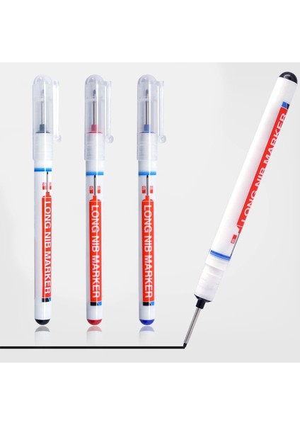 Kırmızı 1pc Tarzı Arker Kalem Uzun Uç Derin Delik Suya Dayanıklı Metal Yüzey Cetvel Kalemi Öğrenci Okul Ofis Kırtasiye #920 (Yurt Dışından) fiyatları