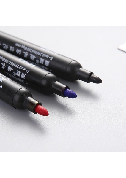Siyah 1 Adet Tarzı Yüksek Li Su Geçirmez Kalıcı Uç Siyah Mavi Kırmızı Sanat Marker Kalemler Öğrenci Okul Ofis Kırtasiye Ağır Başlı Işaretleme Kalemi (Yurt Dışından) fiyatları
