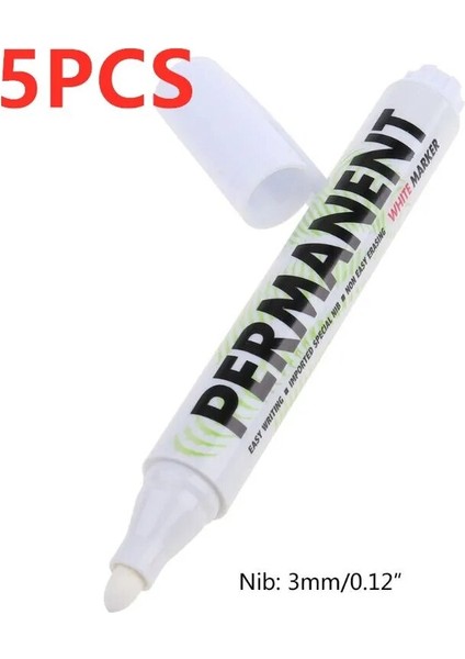 1 Adet Beyaz Işaretleyici Stili Pcs Beyaz Işaretleme Kalemi Boya Yağı Araba Lastik Işaretleme Kalemi Su Geçirmez Boya Marker Grafiti Kalem Ofis Beyaz Jel Kalem Boya Işaretleyicileri (Yurt Dışından)