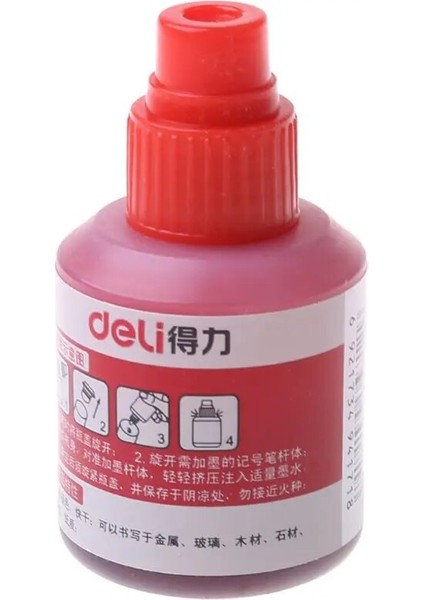 Kırmızı Stil 12ML Suya Dayanıklı Anında Kuru Grafiti Boya Kalemi Marker Kalemler Için Yağlı Mürekkep Dolum (Yurt Dışından)