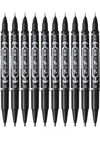 Kırmızı 1 Adet Tarzı 3 Renk Çift Ucu Hızlı Kuru Kalıcı Yağ Işaretleyici Kalem Kumaş Lastikler Çizim Yazma Li Güzel Nokta Sharpie Okul Ofis Tedarik (Yurt Dışından) fırsatları