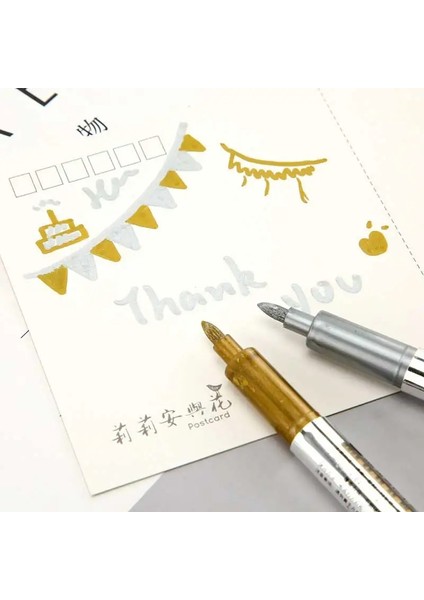 3 Adet Karışım Stili Pcslot Kalıcı Boya Marker Kalemler Altın Gümüş Çizim Öğrencileri Malzemeleri Için Dıy Metalik Su Geçirmez Işaretleyici Craftwork Kalem (Yurt Dışından) fırsatları