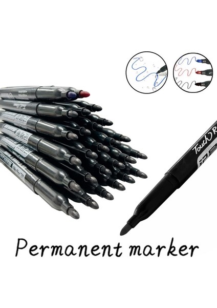 6 Adet-Mavi 2 Adet-Kırmızı Stil Et Kalıcı Işaretleme Kalemi Ince Nokta Suya Dayanıklı Mürekkep Ince Uç Ham Uç Siyah Mavi Kırmızı Mürekkep Güzel Renkli Sanat Marker Kalemler (Yurt Dışından) modelleri
