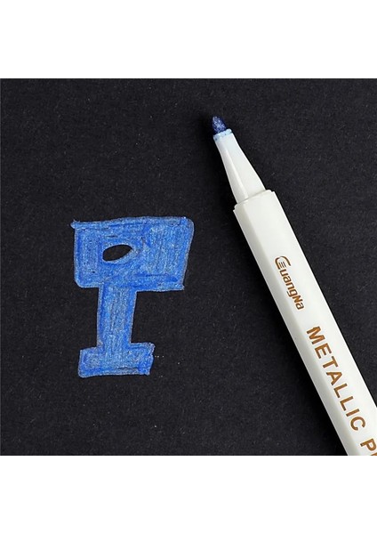 Inci Mavisi Tarzı 20 Renk Metalik Mikron Kalem Detaylı Işaretleme Albüm Için Metal Işaretleyici Siyah Kağıt Çizim Okul Sanat Malzemeleri Beyaz Boya Kalemi (Yurt Dışından)