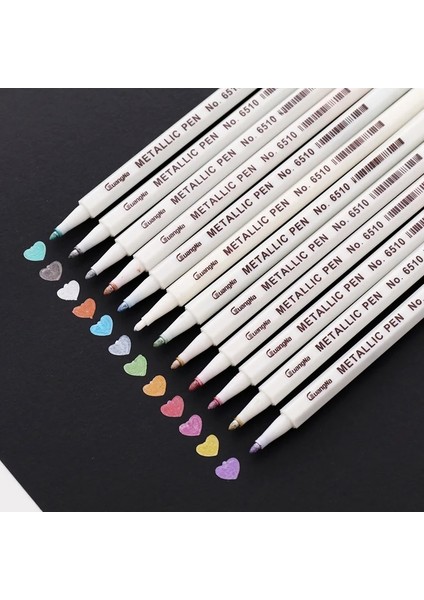Inci Mavisi Tarzı 20 Renk Metalik Mikron Kalem Detaylı Işaretleme Albüm Için Metal Işaretleyici Siyah Kağıt Çizim Okul Sanat Malzemeleri Beyaz Boya Kalemi (Yurt Dışından) fiyatları