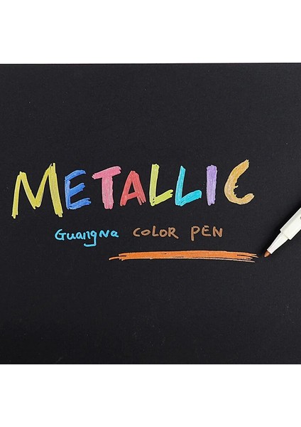 Inci Mavisi Tarzı 20 Renk Metalik Mikron Kalem Detaylı Işaretleme Albüm Için Metal Işaretleyici Siyah Kağıt Çizim Okul Sanat Malzemeleri Beyaz Boya Kalemi (Yurt Dışından) indirimleri