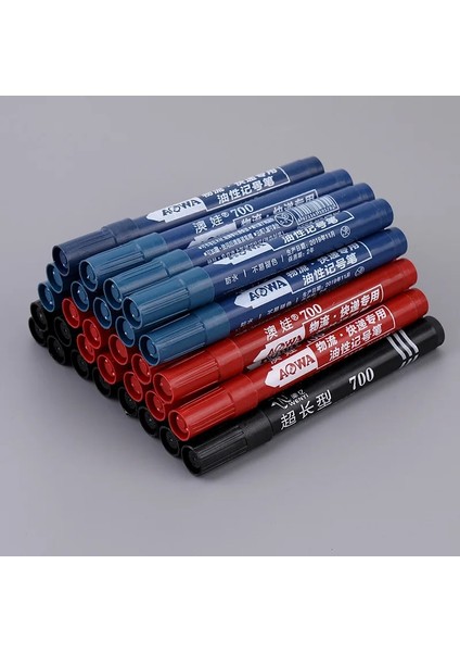 10 Adet Mavi Stil Hızlı Kuru Işaretleme Yağlı Büyük Başlı Siyah Işaretleme Kalemi (Yurt Dışından) fiyatları