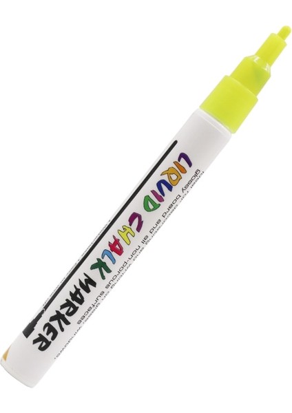 3 mm Sarı Stil Silinebilir Sıvı Tebeşir Işaretleyiciler Karatahta Işaretleri Floresan Fosforlu Kalem Cam Pencereler LED Işaretleme Kalemleri (Yurt Dışından)
