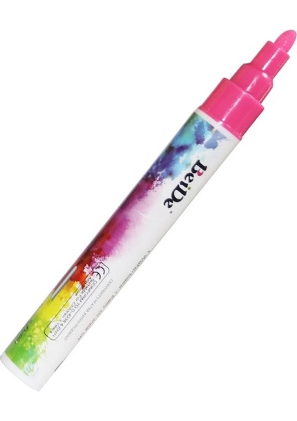 6 mm Pembe Stil Silinebilir Sıvı Tebeşir Işaretleyiciler Karatahta Işaretleri Floresan Fosforlu Kalem Cam Pencereler LED Işaretleme Kalemleri (Yurt Dışından)