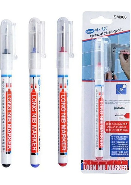 3 Adet Kırmızı Stil 3 Adet Uzun Kafa Işaretleyiciler Banyo Ağaç Işleme Dekorasyon Donanım Ahşap Araba Imalatı Için Çok Amaçlı Derin Delik Işaretleyici Kalemler (Yurt Dışından) fiyatları