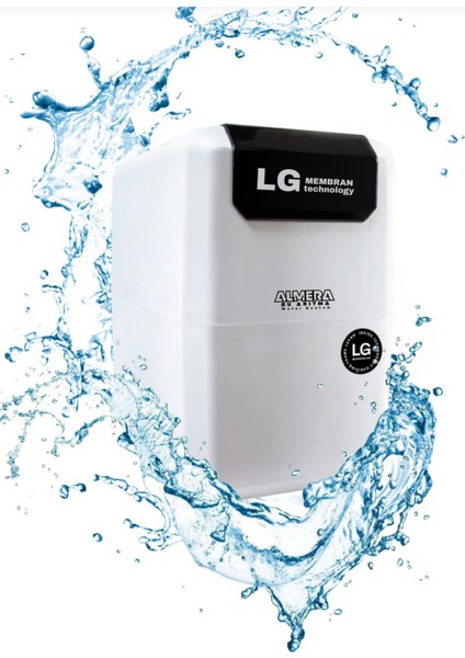 LG CHEM Premium Pompalı Su Arıtma Cihazı Ph Alkali Ekstra Mineralli Çelik Tanklı  + Yedek Filtre Set