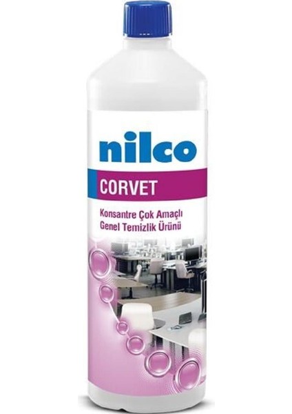 Nilco Corvet 1 L/1,02 kg Konsantre Çok Amaçlı Genel Temizlik Ürünü