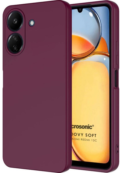 Xiaomi Poco C65 Kılıf Groovy Soft Mor
