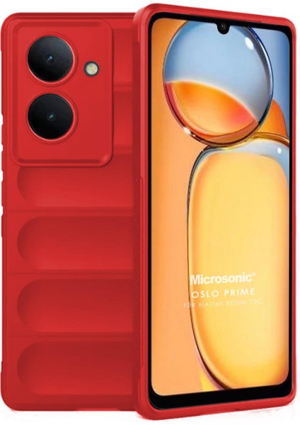 Xiaomi Poco C65 Kılıf Oslo Prime Kırmızı