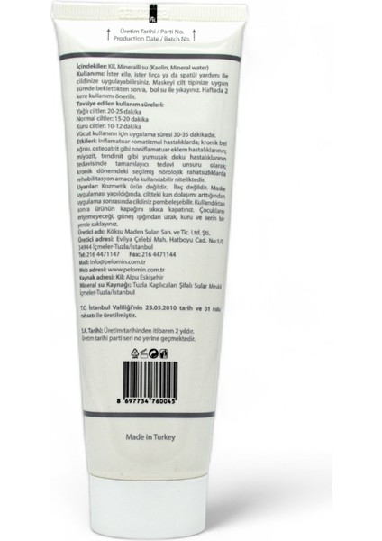 Yüz ve Vücut Maskesi 150 ml