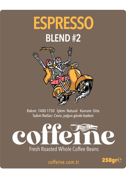 Espresso Blend #2 Çekirdek Kahve (250GR)