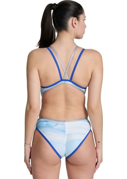 One Dreams Double Cross Ba Kadın Mavi Yüzücü Mayosu 006652850 fiyatları