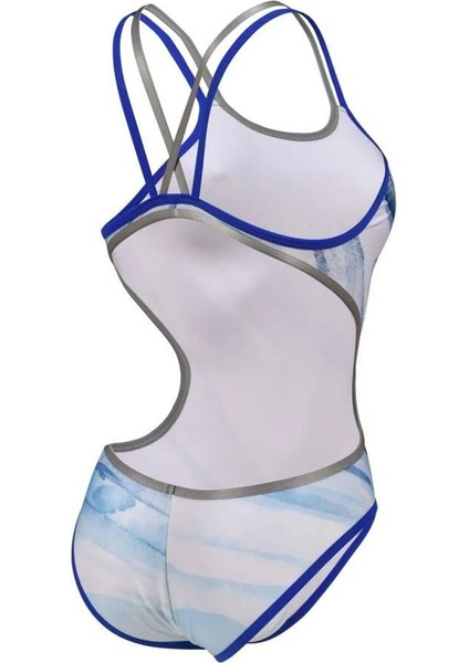 One Dreams Double Cross Ba Kadın Mavi Yüzücü Mayosu 006652850 indirimleri