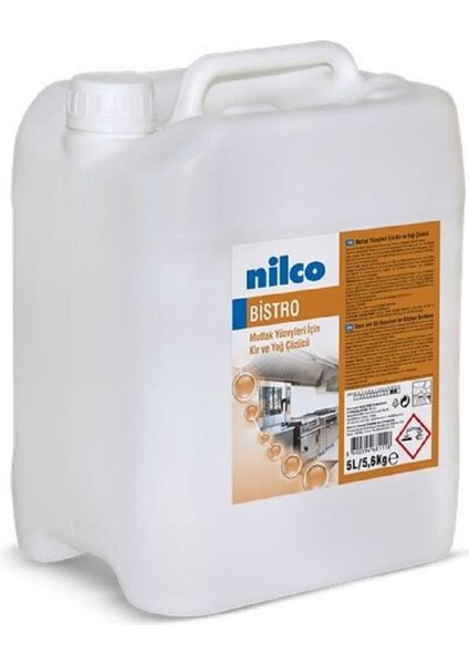 Nilco Bıstro 5l/5,6 kg Mutfak Yüzeyleri Için Kir ve Yağ Çözücü