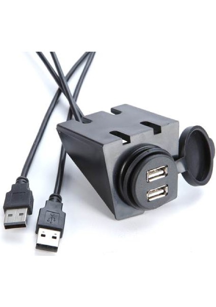 5151 USB Çoklayıcı Hub Araç Içi Kontrol Paneli Uzatma Aux Kablosu