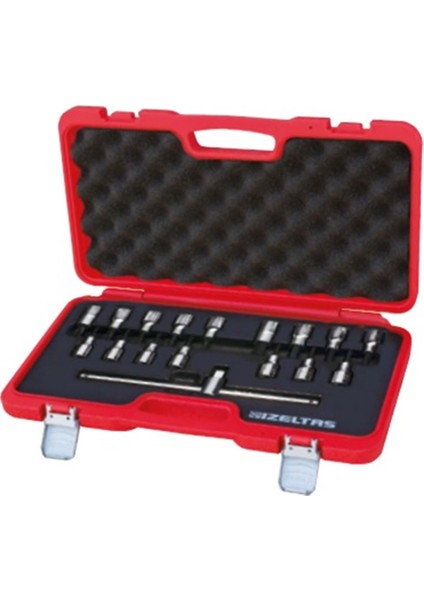 1/2" LOKMALI ALLEN UÇ VE STAR (TORX) UÇ TAKIMI 17 PARÇA