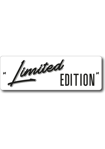 Limited Edition Beyaz - 4X12 cm Mıknatıslı Evrensel Tak Çıkar Dekoratif Aksesuar