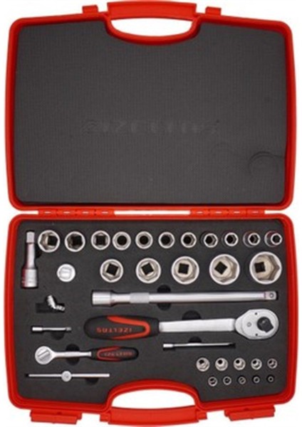 Izeltaş 1/2"-1/4" Altı Köşe Lokma Takımı 35 Parça