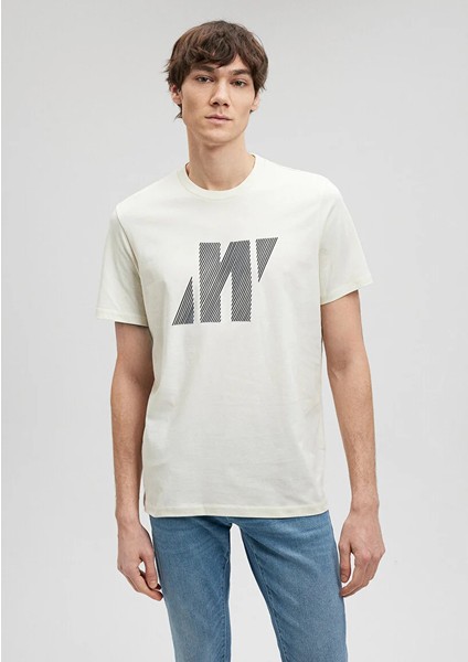 Erkek Ekru M0612184-70139 Pro Baskılı T-Shirt fiyatları