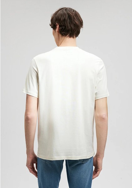 Erkek Ekru M0612184-70139 Pro Baskılı T-Shirt fırsatları