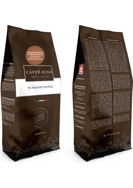 Caffe Rino Türk Kahvesi Keçiboynuzu Aromalı 250 gr