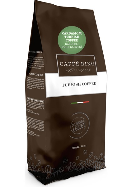 Caffe Rino Türk Kahvesi Kakule Aromalı 250 gr