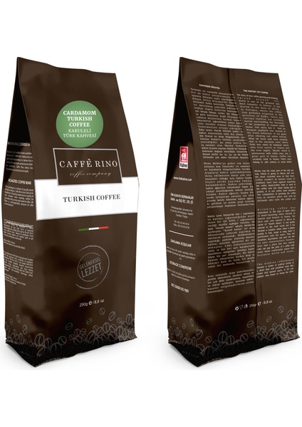 Caffe Rino Türk Kahvesi Kakule Aromalı 250 gr