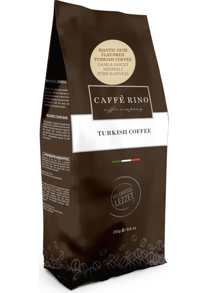 Caffe Rino Türk Kahvesi Damla Sakızı Aromalı 250 gr