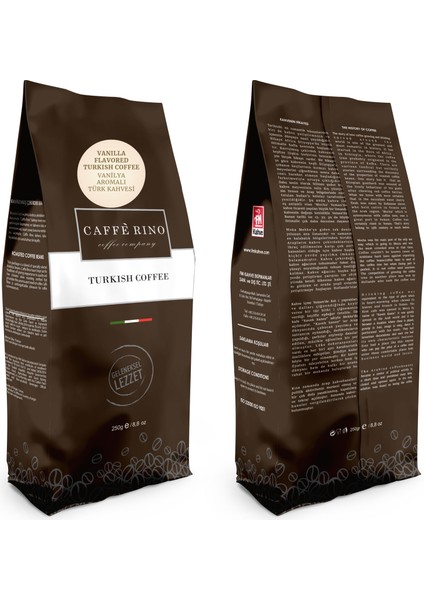 Caffe Rino Türk Kahvesi Vanilya Aromalı 250 gr