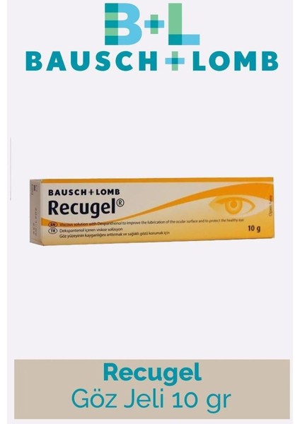 Bausch + Lomb Recugel Göz Jeli 10 gr