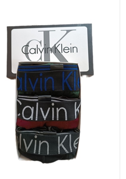 Calvin KL. 3’lü Lüks Erkek Boxer