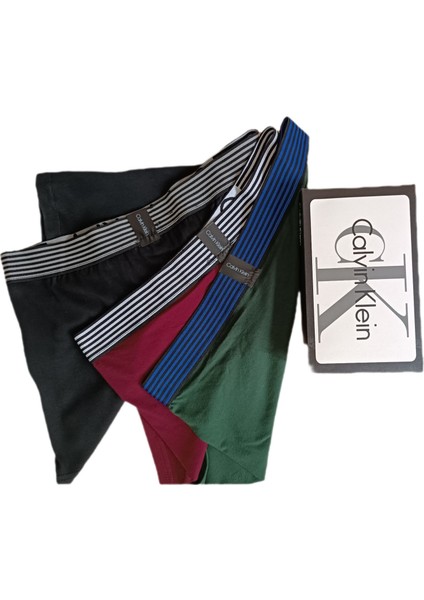 Calvin KL. 3’lü Lüks Erkek Boxer modelleri