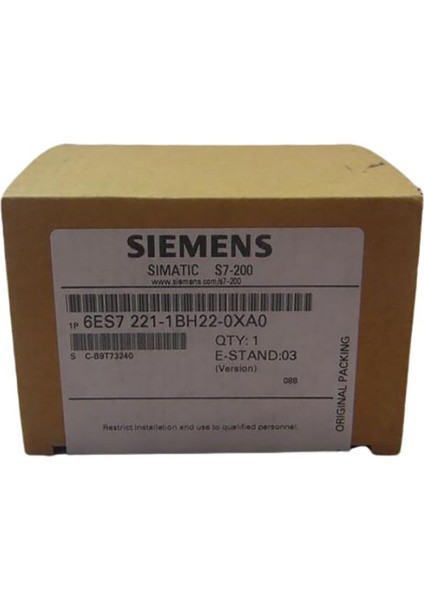 6ES7221-1BH22-0XA0, 6es7 221-1BH22-0XA0 Sımatıc S7-200, Em 221 16 Dı, 24 V Dc
