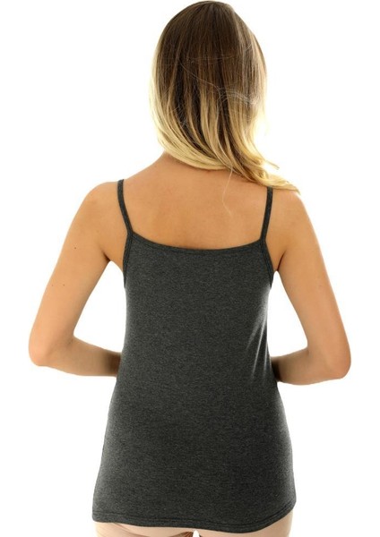 Ip Askılı Slim Fit Kadın Atlet Body 2033
