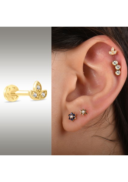 0.03 Karat Pırlanta Tragus Piercing