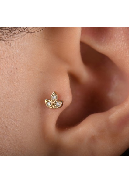 0.03 Karat Pırlanta Tragus Piercing