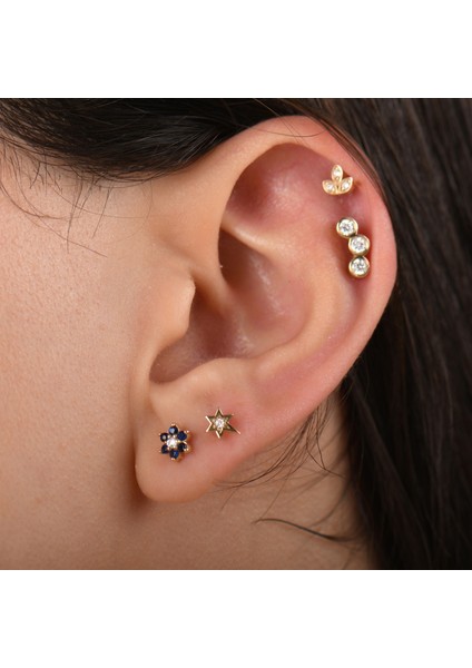 0.03 Karat Pırlanta Tragus Piercing