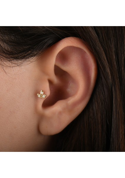 0.03 Karat Pırlanta Tragus Piercing