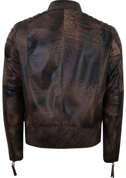 Nancy Kahve Erkek Vintage Deri Mont fiyatları