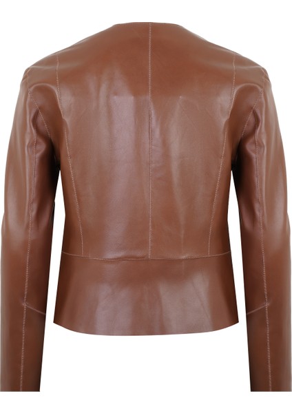 Cambree Taba Kadın Deri Ceket modelleri