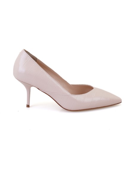 Millie Pudra Kadın Kroko Baskılı Rugan Deri Stiletto fiyatları